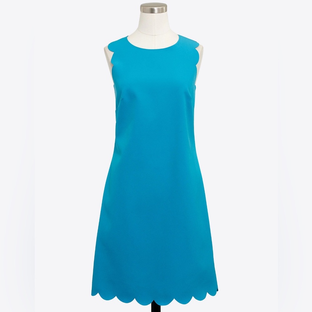 J.Crew Factory Scalloped Shift Dress